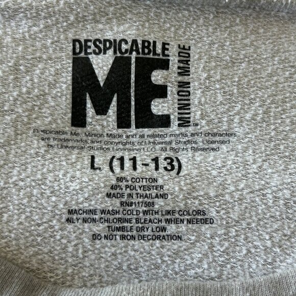 Despicable Me Minions " I am So Done" Sweatshirt Size Juniors Large - Picture 2 of 5